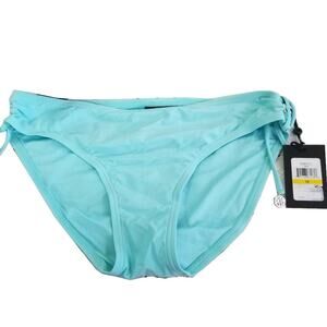 DKNY Hipster Ruched Side-Tie Bikini Swimsuit Size Medium